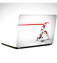 İron Man Beyaz Laptop Sticker 17 inch (39X27CM)