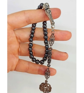 Hematit Küre Kesim Tesbih 6mm (45132)
