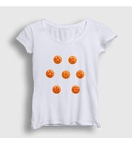 Presmono Kadın Beyaz Seven Anime Dragon Ball T-Shirt 237042tt