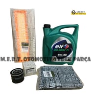 Renault Clio 3 1.2 16V Yağ Bakım Filtre Seti (2005-2012) Elf 5W40