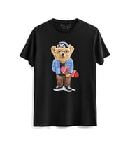 Stay Cool Tedy Bear Siyah Tshirt