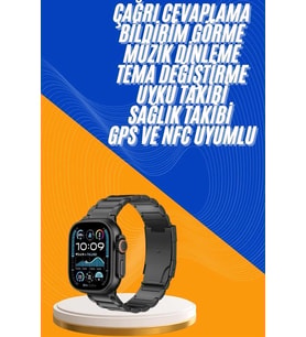 Mey İthalat® Akıllı Saat 3 Kordonlu Waterproof Adımsayar, Titreşim Gps Özelliği
