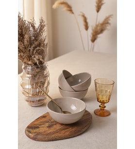 Keramika Taupe Kera Kase 14 Cm 4 Adet 594