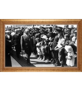 EV İŞYERİ OFİS İÇİN ALTIN ÇERÇEVELİ PASPARTULU TABLO VB770