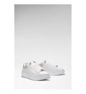 Guess Fireup Hakiki Deri Beyaz Kadın Sneaker Fltfrelea12