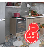 Kenzlife ankastre modülü kabini radon crd fırın ocak dolabı kapaklı ayaklı (Karışık)