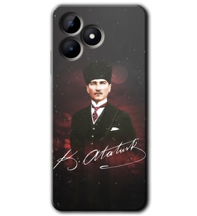 Realme C53 Kılıf HD Desen Baskılı Kılıf - Kemal Atatürk