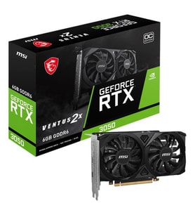 MSI RTX3050 6GB VENTUS 2X 6G OC GDDR6 96bit HDMI DP PCIe 16X v40