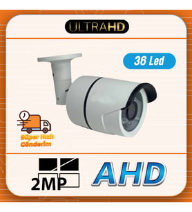 ULTRA HD 2MP 1080P  36 Led - AHD Kamerası - Güvenlik Kamerası - Bullet Kamerası