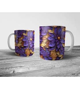 Pixxa Çiçek Desenli Floral Kupa Bardak Model 4
