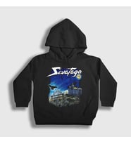 Presmono Unisex Çocuk Siyah Poets And Madmen Savatage Kapüşonlu Sweatshirt 550721tt