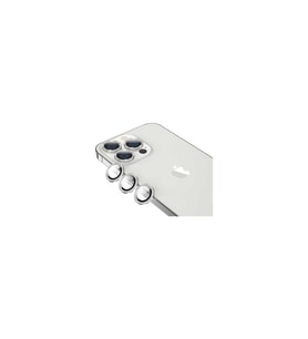 İphone 13 Pro-13 Pro Max Silver Taşlı Kamera Lens Koruyucu Cam