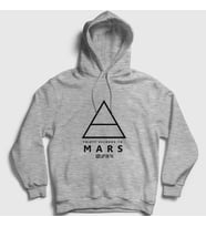 Presmono Unisex Gri Logo 30 Seconds To Mars Kapüşonlu Sweatshirt 172147tt (Gri)