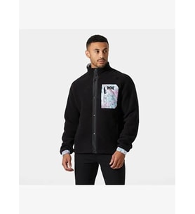Helly Hansen Panorama Pile Snap Mont Erkek Siyah