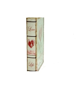 Kutu Kitap Aynalı Valentine Dekoratif Hediyelik