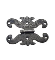 Antika Tarz Dekoratif Pirinç Kelebek Menteşe - 63x45 Mm, Oksit