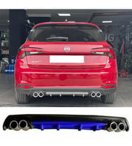 Fiat Egea Hb Mavi Difüzör Çiftli Yuvarlak Egzoz Görünümlü D Tip Difizör