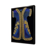 Mavi Yünlü Şehzade Kaftan Çerçeveli Mdf Tablo