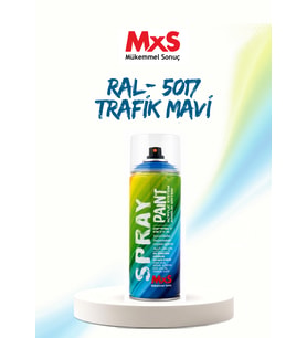 MxS RAL 5017 Trafik Mavi Akrilik Sprey Boya 400 ML