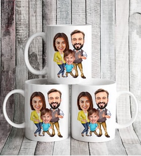 Babalar Gününe Özel Karikatür Kupa Bardak 125