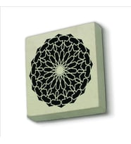 Yuvarlak Rumi Desen Baskılı Doğaltaş  Magnet(KD-090)Buzdolabı Süsü