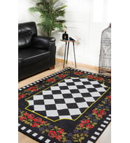 Dijital Kaymaz Yıkanabilir Beyaz Geometrik Salon Halısı Mutfak Halısı Koridor Halısı Yolluk HLN587