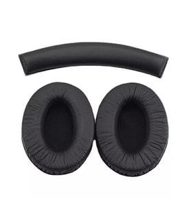 Sennheiser HD457 HD202 HD212 HD437 HD447 HD47 Uyumlu Kulaklık Pedi ve Kafa Koruma Bandı  (Siyah)