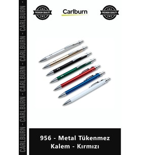 Özel Üretim Promosyon Logolu Kaliteli Şık Kurumsal Hediye Baskılı Lüks 956 Metal Tükenmez Kalem Kırm