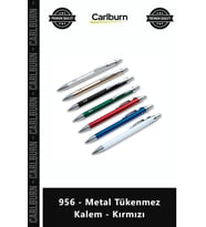 Özel Üretim Promosyon Logolu Kaliteli Şık Kurumsal Hediye Baskılı Lüks 956 Metal Tükenmez Kalem Kırm