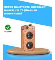 Retro Radyo Tasarım Bluetooth Hoparlör 1800mah Uzun Çalma Süresi