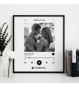 ElyNowa Kişiye Özel Spotify Anı Çerçevesi (20x20cm)
