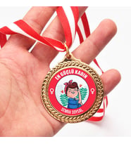 Kişiye Özel En Güçlü Kadın Madalyonu Madalyası