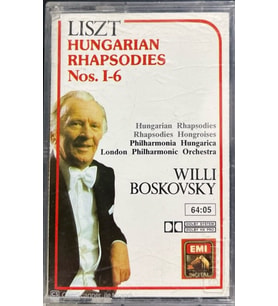 (Plak Değildir KASET tir) Liszt Hungarian Rhapsodies Nos. 1-6 Classic Kaset