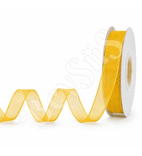 Organze Kurdele 10 mm Sarı