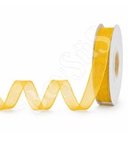 Organze Kurdele 10 mm Sarı