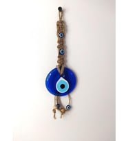 Cam Nazar Kötü Göz Kovucu Hand Made Ağaç Duvar Dekorasyonu Hasır Nazarlık Duvar Ağaç Ev Süsü