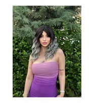 PerukAvm Luxury Kıvırcık SiyahGri Vip Model