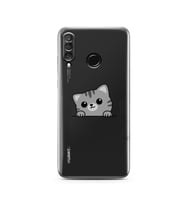 Huawei P30 Lite Uyumlu Baskılı Yumuşak Silikon Şeffaf Telefon Kılıfı