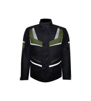 Motosiklet Montu Maxdura Kumaş 4 Mevsim Uzun Model Motor Montu Yeşil