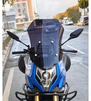 MOTOCAM CF Moto 650 MT Ön Cam 2016-2026 Model 56cm Siyah Renkli 4mm İADE YOKTUR