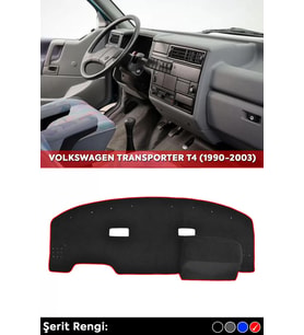 Volkswagen Transporter T4 (1990-2003) 3d Torpido Koruma Kılıfı - Ön Göğüs Kaplama - Kırmızı Şerit