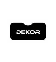OEM "DEKOR" Yazılı Siyah Minimalist Tasarımlı Katlanabilir Ön Cam Güneşliği