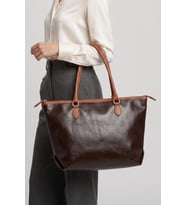 Chic Carry Büyük Boy Deri Kadın Omuz Çanta