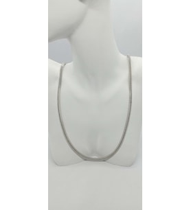 Silver Renk Küp İtalyan Zincir (50 CM)