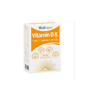 Wellcare Vitamin D3-K2 1000 IU 30 ML Sprey