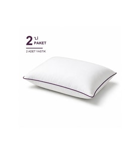 Comfort Touch Biyeli Yastık 2'li Paket 50x70 cm 900 gr Boncuk Silikon Dolgu