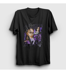 Presmono Unisex Siyah Bad Gal Rihanna T-Shirt 394740tt