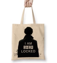 Sherlock I Am Sher Locked Sherlock Holmes Sherlocked Bez Çanta Uzun Saplı