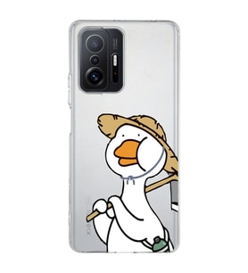 Redmi Mi 11T/Mi 11T Pro Uyumlu Ördek Desenli Şeffaf Telefon Kılıfı