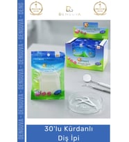Özel Üretim Hijyenik Ergonomik Tasarım Plak Temizleyici Sağlam 30'lu Kürdanlı Diş İpi